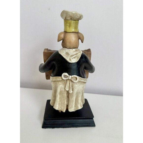 9” French Chef Baker Pig Magnetic Menu Board Sign Vintage Decor Pastry Italian - Picture 7 of 11